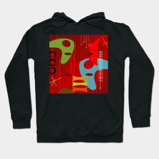 Retro Eames-Era Atomic Inspired 6 Hoodie